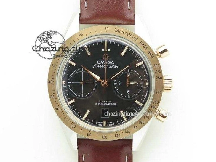 0111 Breathable Speedmaster Racing Master SS HKF Best Edition White Dial on Black Rubber Strap A 7815